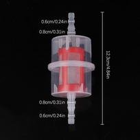 1 vnt. Universalus plastikinis dyzelinių transporto priemonių kuro filtras, tiesinis, 6 mm, 8 mm žarna, automobiliui, sunkvežimiui, motociklui, motoroleriui, dalys, aksesuarai Onesize