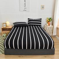 Dryžuotas stiliaus lovos užvalkalas Namų paklodė Karališko dydžio Spausdintos paklodės 90X200cm Čiužinio užvalkalas Couvre Lit (Nėra pagalvės užvalkalo) 90x200x25cm 1pc
