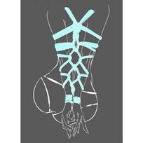 Erotika Fetišas Šibari Bondage Pop Art Plakatai ir Spaudiniai Modernaus Meno Drobės Tapyba Sienų Menas Paveikslai Namų Baro Kambario Dekoravimas 21cm×30cm NoFrame