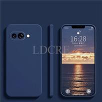 Skysto silikono dėklas Google Pixel 9a dėklui Paprastas kokas Google Pixel 9a viršelis TPU gumos telefono apsauginis dėklas Pixel 9 a viršelis For Pixel 9a mėlyna