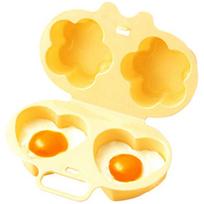Microwave Fried Egg Cooker Heart Shaped Microwave Oven Flower Egg Cooker Kitchen Cooking Tool L(for 6.5-9kg) geltona