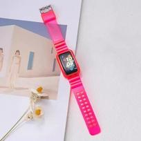 Silikoninis dirželis+dėklas Huawei band 9 8 Skaidrus laikrodžio apyrankės pakaitalas Honor band 7 6 Apsauginis dėklas Priedai For Huawei band 6 raudona
