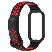 Dirželis Huami Amazfit Band 7 Aukštos Kokybės Silikoninė Apyrankė Sportinis Silikoninis Laikrodžio Dirželis Reguliuojamas Riešo Dirželis For Amazfit Band 7 black