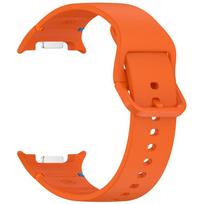 Samsung Watch 8 dirželiai silikoniniai minkšti Galaxy Watch 8 20mm 22mm laikrodžio apyrankė pakaitinė moterims vyrams be tarpo Galaxy Watch 8 dirželiai galaxy watch 8 20mm oranžinė