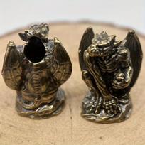 Lauko „pasidaryk pats“ įrankiai EDC žalvariniai akmeniniai gargoyle peilio karoliukai virvelės pakabukai raktų pakabukai priedai brass