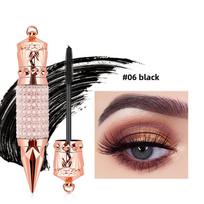 Queen's Scepter Juodas Vandeniui Atsparus Tušas Ilgina Blakstienas Priauginimas Tirštas Šilko Pluošto Tušas Moteriškas Makiažas Akių Kosmetika 1PCS black