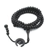 Tasbih Maldos Karoliukai Apyrankės Vyrams Moterims Tasbih Malda 99 Nerimo Karoliukai Misbaha Islamo Alacho ir Mahometo Rožančius juoda