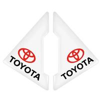 2 vnt. Automobilio durų kampų apsaugos lipdukas nuo įbrėžimų, stilius Toyota Yaris Hilux Corolla Prius Avensis emblema Auris Rav4 white