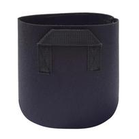 Auginimo maišai, Juodas neaustinis audinys, Stori maišai, Medelių sodinimo maišai, Gėlių vazonai 2 gallons double handle (20 * 20) juoda