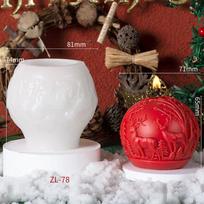 3D Pasidaryk pats Kalėdų eglutės burbulo žvakės silikoninė forma Elnio žvaigždės burbulo žvakės forma Kalėdinė dovana Torto šokolado forma Muilo formos as the picture black