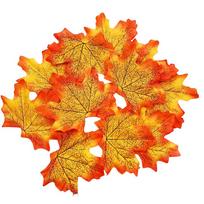 Rudens klevo lapų sienos dekoras: Vienlapio Nordic stiliaus dekoracija vestuvėms ir fotosesijoms 50 pieces