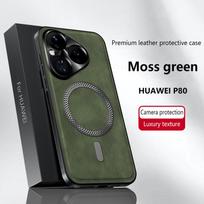 Huawei Pura 80 P80 dėklas Magnetinis Elegantiškas Odinis Atsparus Dėvėjimuisi Objektyvas Visiškai Dengiantis Neslystantis Kraštų Apsauginis Korpusas Huawei Pura 80