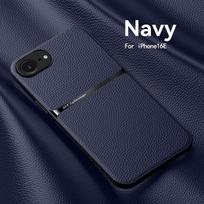 Luxury Leather Funda For iPhone 16e Case Car Magnetic Holder Phone Cover For iPhone 16 e iPhone16e 2025 Shockproof ProtectCoque For iPhone 16E