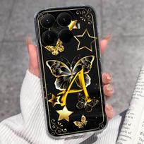 For Xiaomi 15T 14T 12T 15 14 13 12 Pro 12X 12S 5G Beautiful Butterfly Letters Phone Cases Transparent Silicone Anti Slip Back Covers For Xiaomi Casing Xiaomi 15T Pro 5G