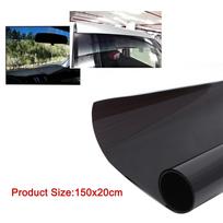 Automobilio lango plėvelė priekinis stiklas, apsauga nuo saulės, lango atspalvis, UV blokavimas 150x20cm juoda