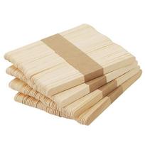 Ledų pagaliukai Ledų pagaliukas Liežuvio atspaudas Medinis ledų pagaliukas Rankų darbo „Pasidaryk pats“ Natūralios spalvos Ledų pagaliukas 114*10*2mm KTY beige