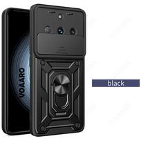 Slide Lens Armor Funda for Realme 11 Pro Plus 5G Case for OPPO Realme 11 Pro Narzo 60 Pro 5G Case Magnet Ring Stand Holder Cover Realme11 Pro Plus 5G juoda