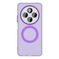 Skirta Xiaomi Redmi 14C 4G dėklas Belaidis įkrovimas Skirta Magsafe Magnetinis dėklas Skirta Redmy 14C 14 C Redmi14C Atsparus smūgiams apsauginis dėklas For Redmi 14C 4G violetinė