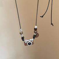 Retro Camera Pendant Necklace - Trendy Women's Hip Hop Style Statement Accessory