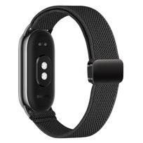 Braided Magnetic Buckle Strap for Xiaomi Smart Band 10 Elastic Nylon Solo Loop Adjustable Watchbands Replacement Correa Bracelet for Miband 10/9/8 Xiaomi Smart Band 10 juoda