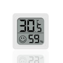Mini LCD Skaitmeninis Termometras Higrometras Kambario Namų Higrometras Temperatūros Drėgmės Matuoklis Jutiklis Matuoklis Meteorologinė Stotis basis style-white