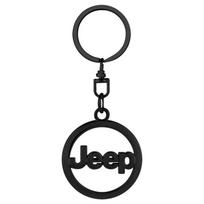 Automobilio pintos virvės raktų pakabukas, raktų pakabukas, poros dovanų Jeep JK, Gladiator, Compass, Renegade, Grand Cherokee, Wrangler juoda