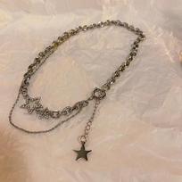 Star Necklace: Hip Hop Spicy Girl Clavicle Chain - Trendy Niche Design for Women.