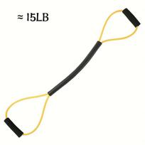 8-Shape Resistance Bands Set for Boxing Training, for Men & Women, Outdoor Fitness, Karate, Kickboxing, Indoor Workout, Leg & Arm Strength Training 1pc geltona