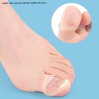 Silikoninis įaugusių kojų nagų korekcijos įrankis Nematomas įaugusių kojų nagų gydymas elastingas tiesinamasis segtukas, pedikiūro įrankis 1 Pcs white
