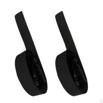2 vnt. Reguliuojamas golfo vežimėlio diržo tvirtinimo dirželis 1pair black