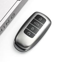 Gun Grey TPU Car Smart Remote Key Case Bag Keyless Shell For Chery Omoda 5 C5 Tigo 7 8 Pro Max Tiggo 7 8 Plus Protective Cover pilka