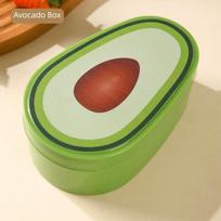 Šviežumo išlaikymo šaldytuvo laikymo dėžutė Animacinio vaisiaus formos Daržovių vaisių konteineriai Traškintuvas Avocado print