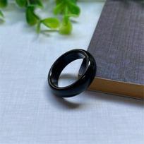 Jewelry Gifts Red Agates Unisex Black Natural Stone Ring Wedding Band Circle Finger Rings juoda