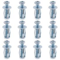 12Pcs M5 x 25 Jack Nuts  Expansion Nut Petal Screw Anchors  Hollow Wall Iron Skin Line