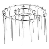Kebab Skewer Rack for Air Round BBQ Fryer Oven Grilling Stand Rust-Resistant Stainless Steel Air 30