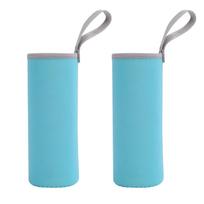 2 pakuočių vandens butelio dangtelis, 550 ml neopreno izoliatoriaus aušintuvas vandens butelio dangtelis vandens butelio rankovės laikiklis One Size dangaus mėlyna spalva