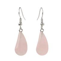 Green Aventurine & Pink Crystal Agate Water Drop Earrings for Women - Elegant Cross-Border Jewelry rožinio kvarco spalva