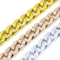 French Bulldog & Pitbull Gold Chain Dog Collar Necklace for Small/Medium Dogs 25cm (+7cm extension chain) auksas