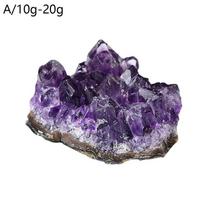 Natural Geode Amethyst Rough Stone Crystal Cluster Quartz Healing Mineral Specimen Home Decoration Ornament Purple Fengshui Ore