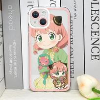 SPY X FAMILY Anime telefono dėklas iPhone 11 12 13 14 15 16 Pro Max Plus Mini 7 8 SE X XS XR Skaidrus minkštas TPU dėklas Yor Anya iPhone 14 beige