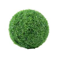 Dirbtinis augalas Topiary kamuoliukų dekoravimas Dirbtinis buksmedžio rutulys Atsparus UV spinduliams tikroviškas daugiasluoksnis lauko kieme prieangis sodas netikri žali lapai 13cm B
