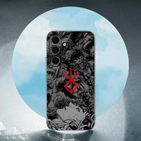 Berserk-k Samsung Galaxy S23 S24 S25 Ultra S22 Plus S21 Juodas Minkštas dėklas Vandeniui atsparus Minkštas dėklas SamsungS23 plus 5G