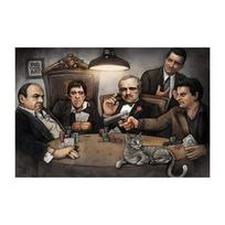 Klasikiniai „Krikštatėvio“ filmo plakatai Spaudiniai Juoda Balta Mafijos Filmas Vito Corleone Al Pacino Drobės Tapyba Sienos Menas Namų Dekoras 20x30cm