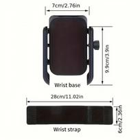 Adjustable Wrist Phone Mount 360 Degree Rotatable Universal Fit Sports Armband for Live Streaming Driving Navigation