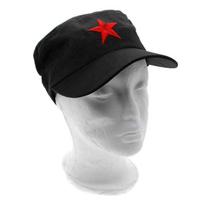 Naujas Retro Medžiaginis Audinys Unisex Raudonos Žvaigždės Patrulių Karinės Kepurės Armijos Kepurė Žalia Plokščia juoda