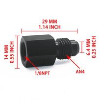 AN3 AN4 Brass Flare Adapter Male to Female 1/8NPT Threaded Fuel Fitting for Tuned Car Fuel Transfer System AN4