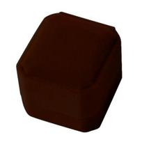 Ring Storage Box Octagonal Design with Soft Flannel Organizer Shockproof Scratch-Proof Ring Box kava