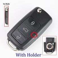 EBL2 Modifikuotas išorinis automobilio rakto korpusas Fob Volkswagen Jetta Golf Polo Passat Beetle, Skoda Seat B5 Mk6 Caddy Tiguan Octavia