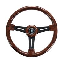 Nardi 14 colių medžio rašto lenktyninis vairas 350 mm ND Retro Deep Corn Driftui Sportiniai vairai su logotipu Universalus B