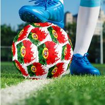 Portugal national football team Theme soccer ball Size 5 Soccer Ball Soft Touch Professional Training Football for Outdoor Sports Size 5